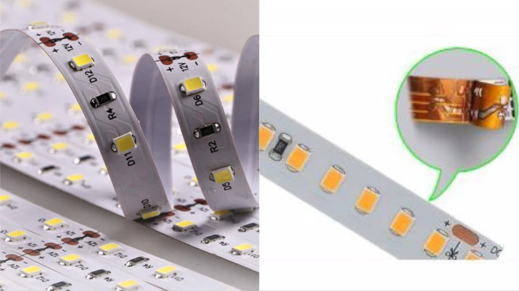 60LEDs SMD3528 CE RoHS LED Flex Strip Light