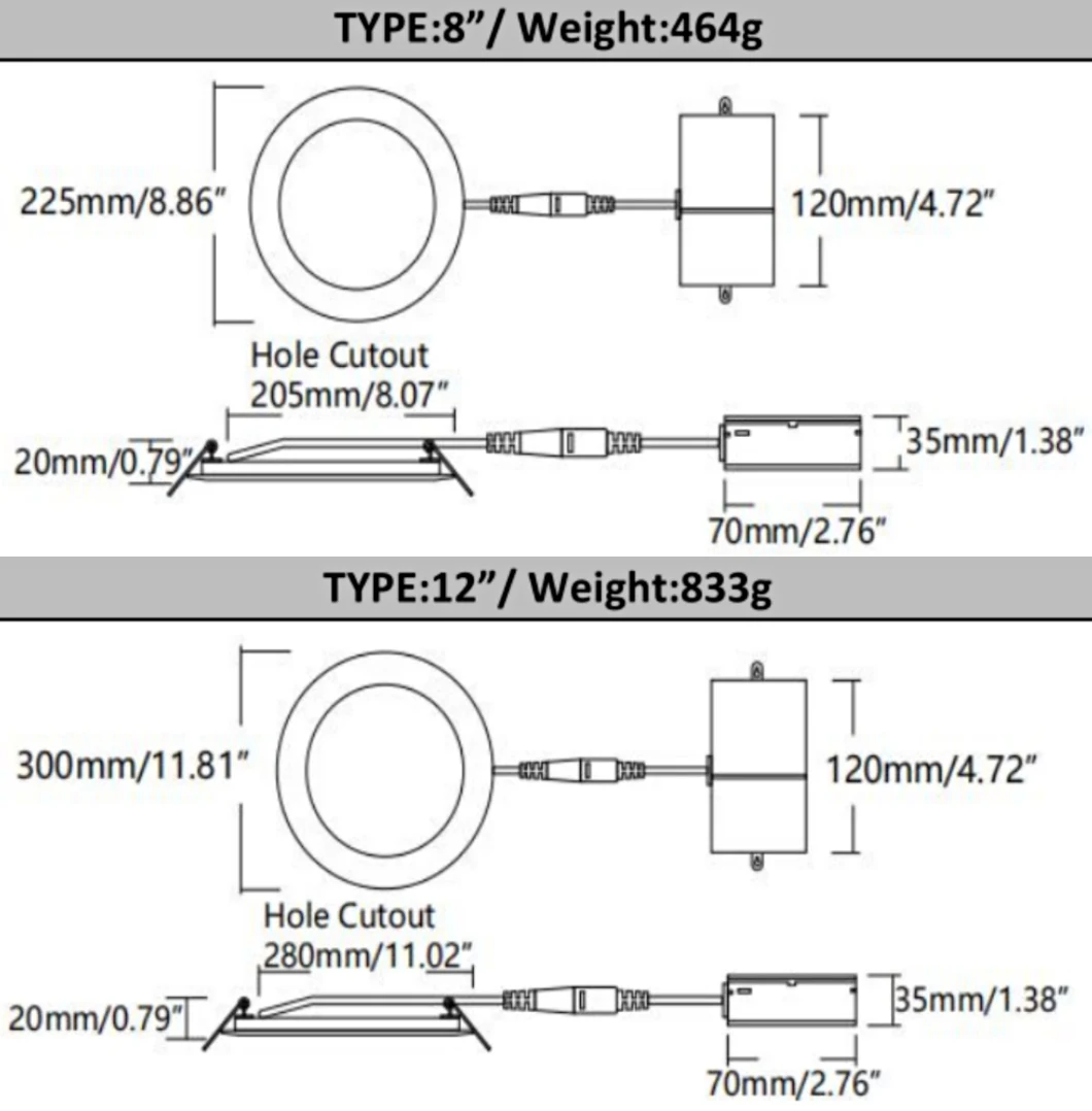 Chinese Ultra Thin Dimmable and Changeable CCT 4